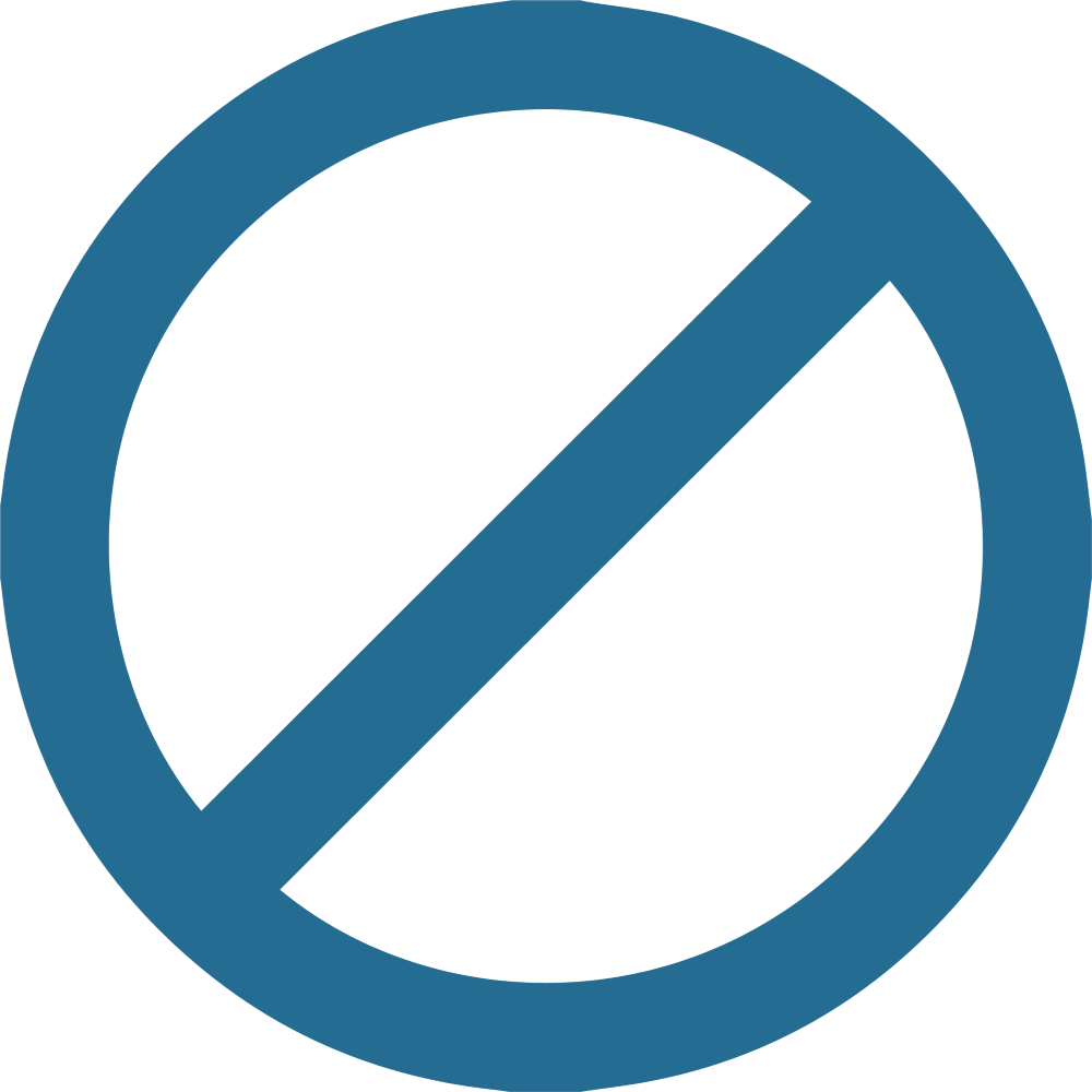 cancellation sign